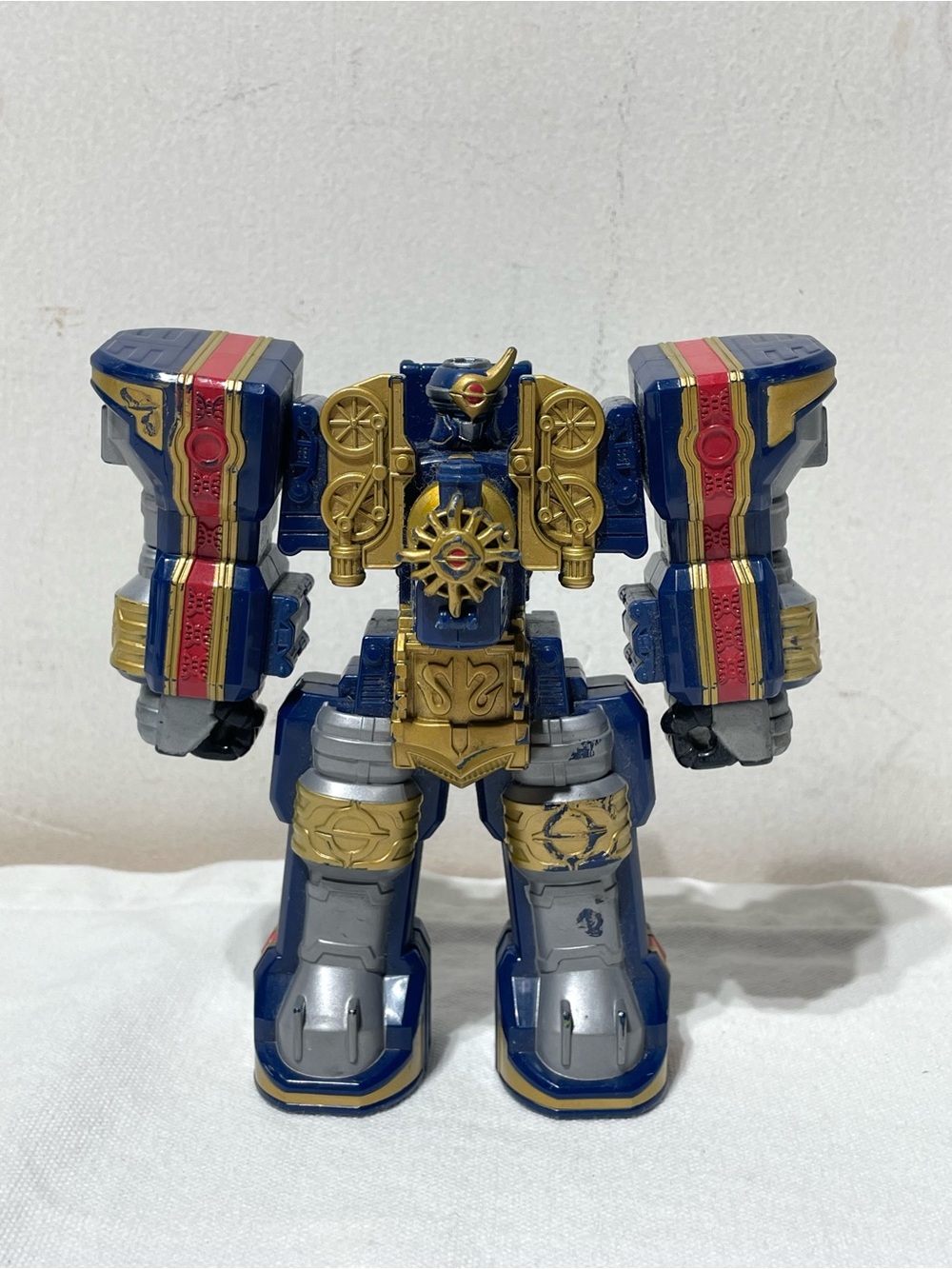 Power Rangers Mystic Force Solar Streak Megazord 5” Bandai 2006 Blue Gold